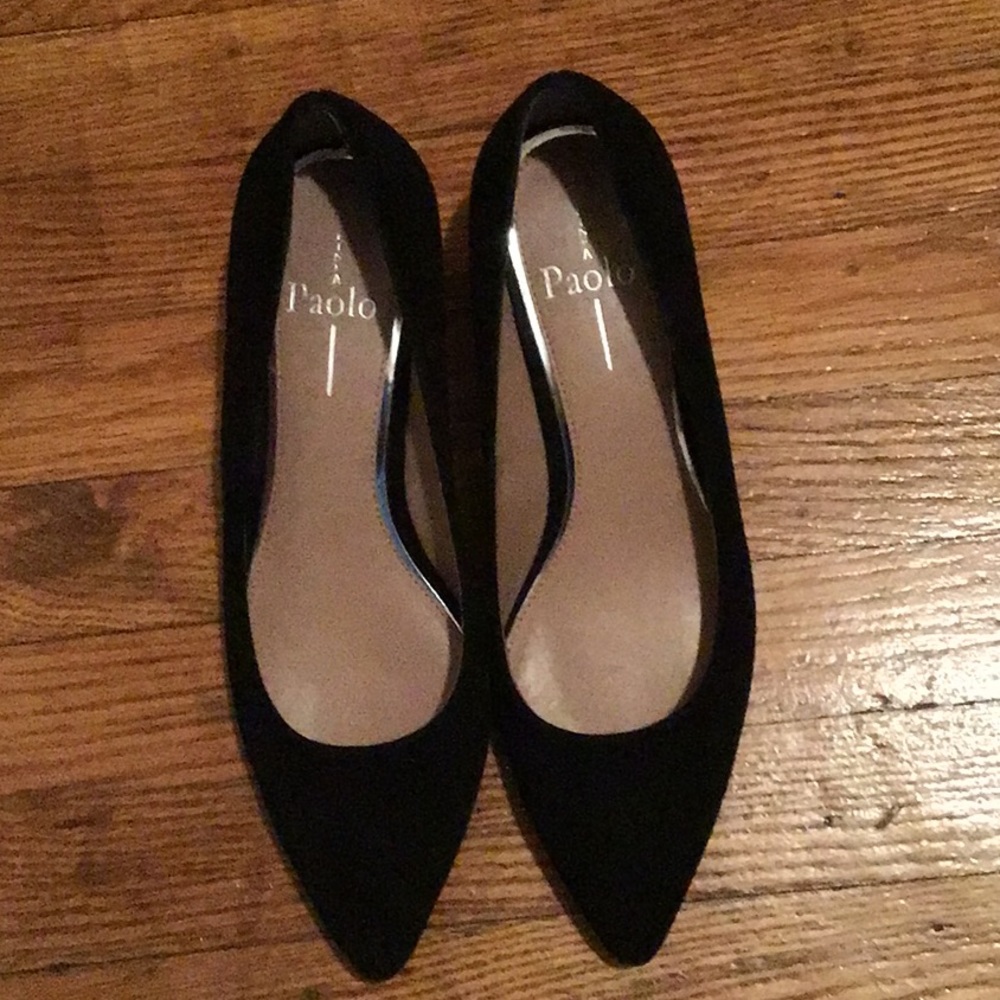 Suede Black Paola Shoe